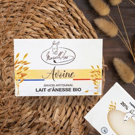 Fête des Mères 2026 : offrez un cadeau beauté naturel avec Mosell’âne Savon lait d'ânesse BIO à l'Avoine - Mosell'âne 130gr