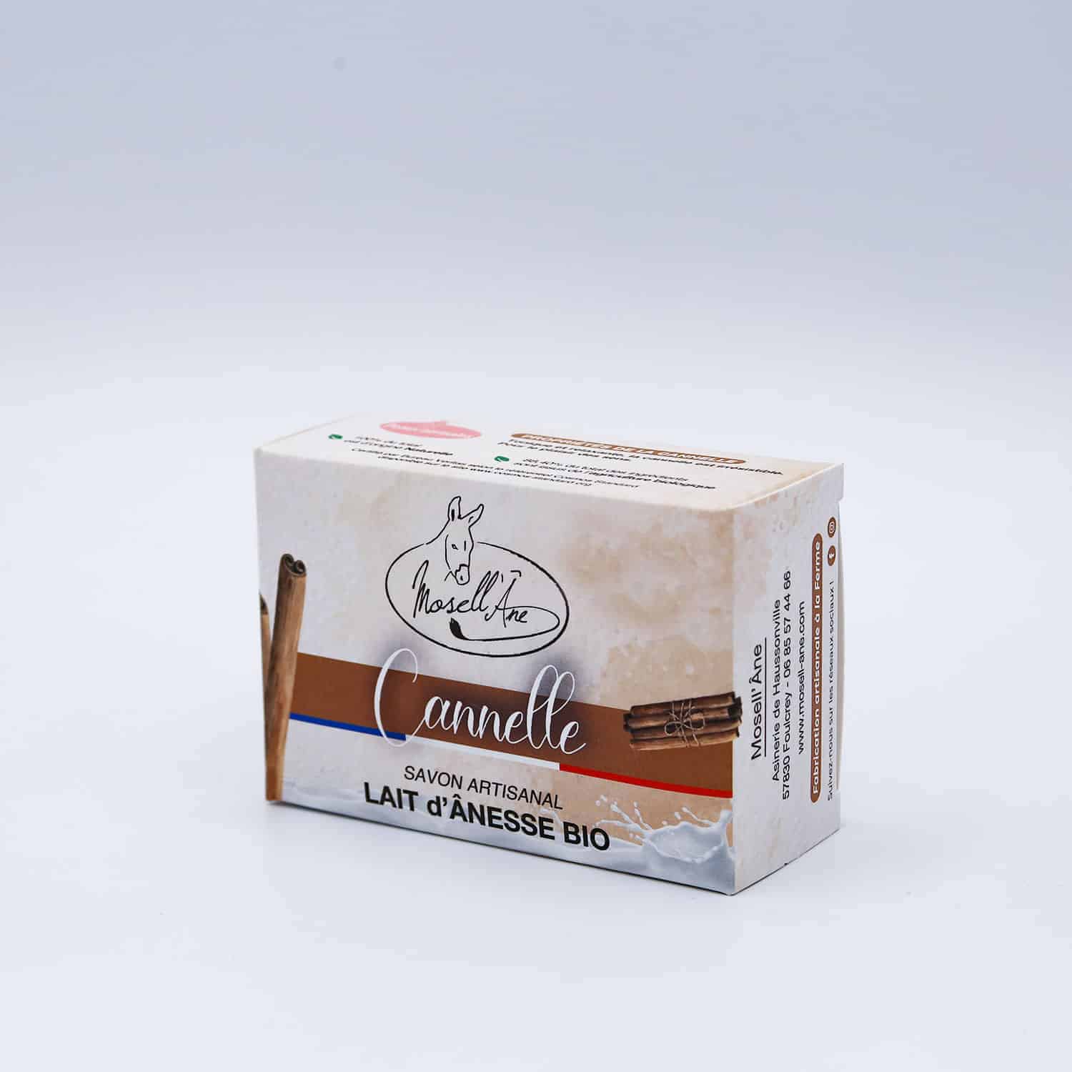 Savon lait d'ânesse BIO à la Cannelle - Mosell'âne 130gr Savon lait d'ânesse BIO à la Cannelle - Mosell'âne 130gr – Image 4