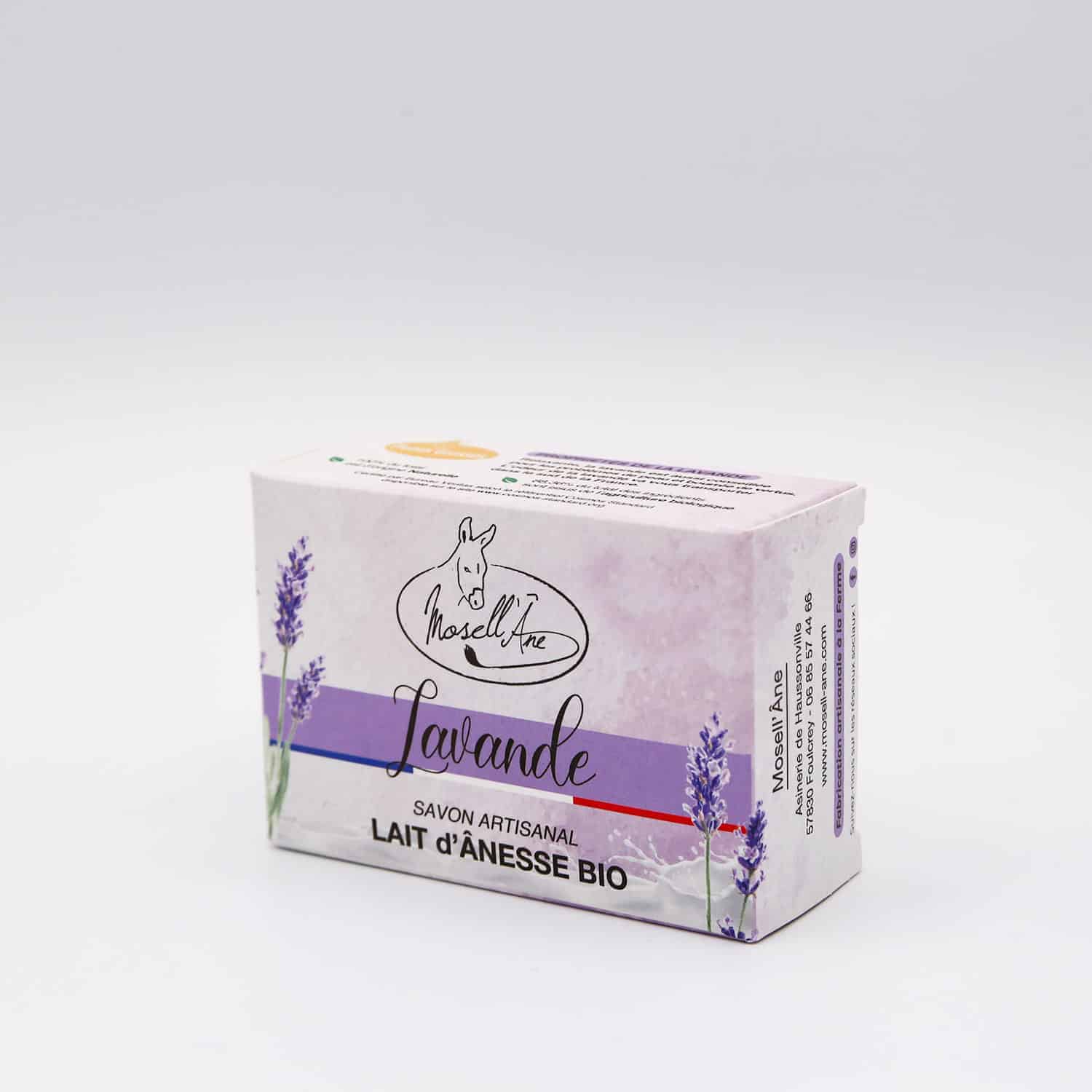 Savon lait d'ânesse BIO à la Lavande - Mosell'âne 130gr Savon lait d'ânesse BIO à la Lavande - Mosell'âne 130gr – Image 3