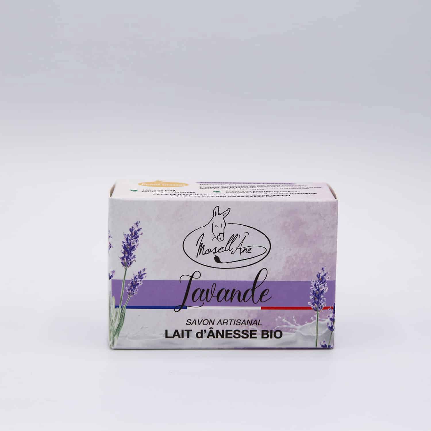 Savon lait d'ânesse BIO à la Lavande - Mosell'âne 130gr Savon lait d'ânesse BIO à la Lavande - Mosell'âne 130gr – Image 2
