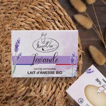 Savon lait d'ânesse BIO à la Lavande - Mosell'âne 130gr