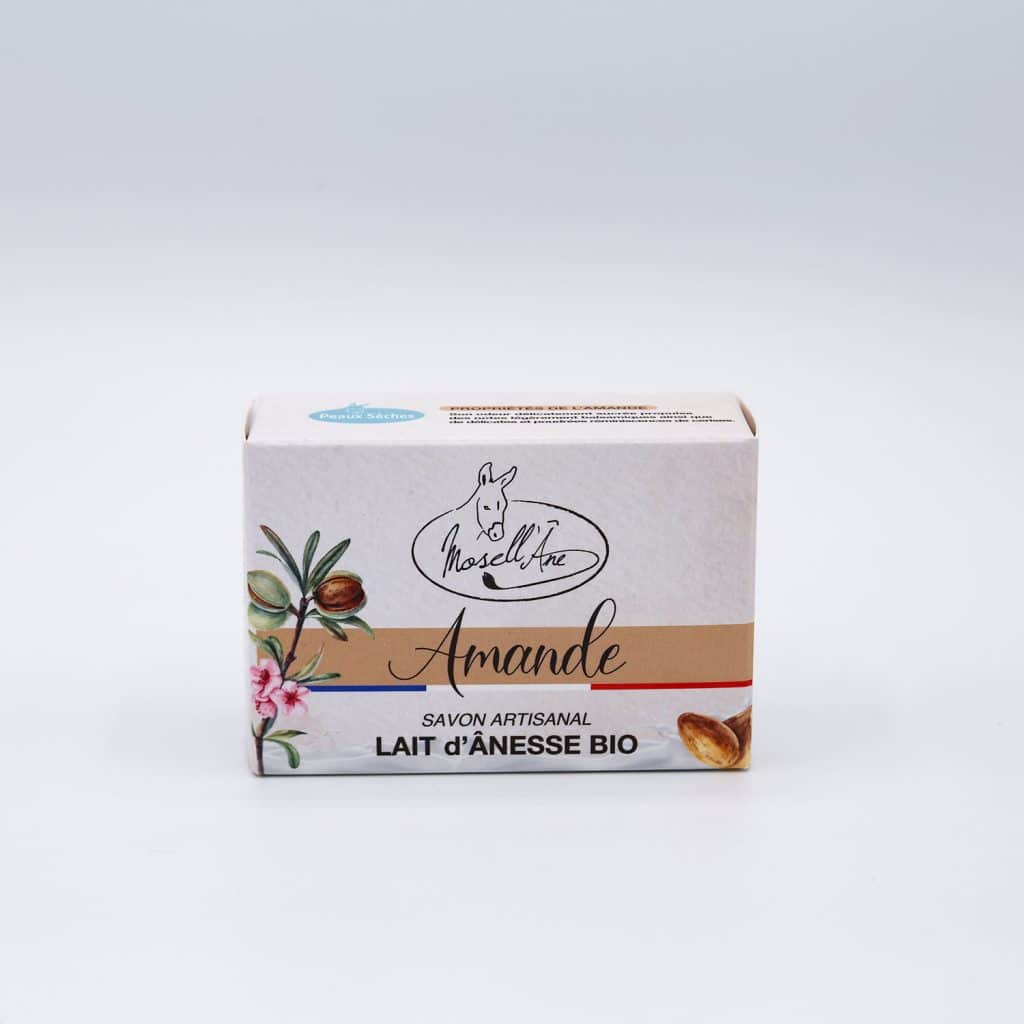 Lot De 2 Savons Bio Au Lait D'ânesse - Nature Et Fleur De Coton, Fabriqués En France, 125 G Chacun
