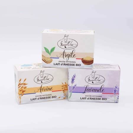 Trio Beauté Savons lait d'ânesse BIO Mosell'âne